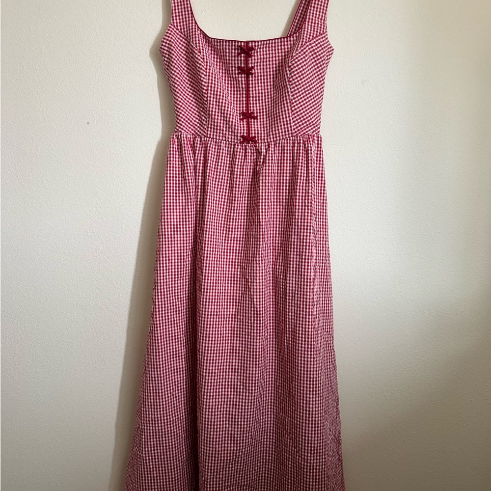 Caroline Constas Gingham Dress